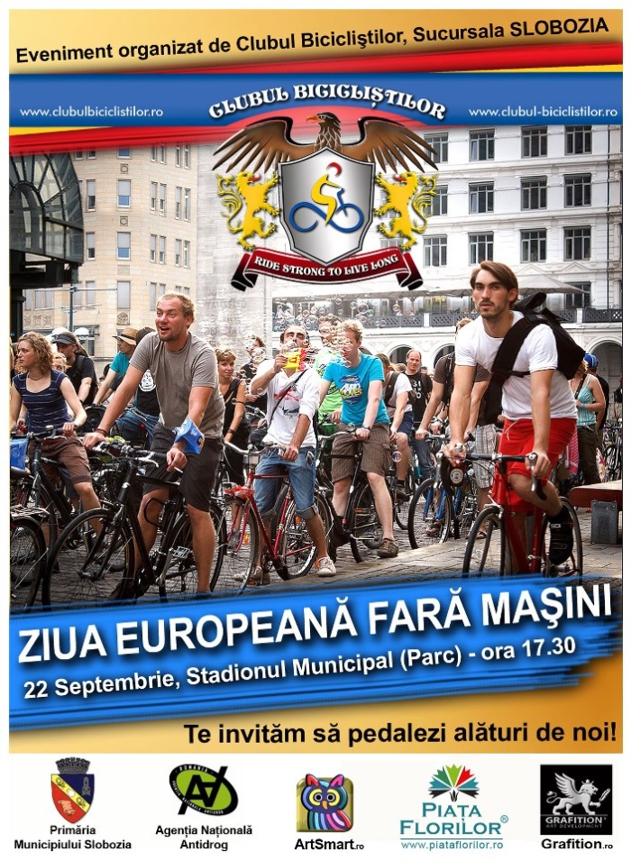 ziua europeana fara masini slobozia - clubul ciclistilor slobozia