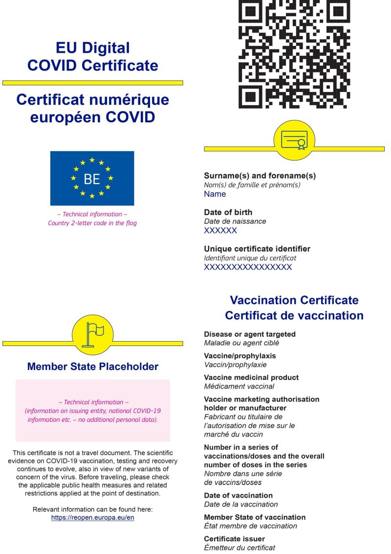 certificat covid - Propunere Document Vaccinare