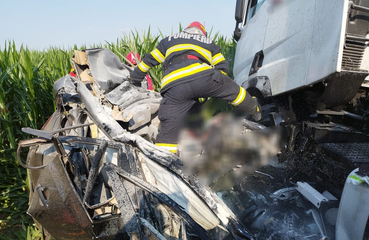 Accident E85 Ciocarlia