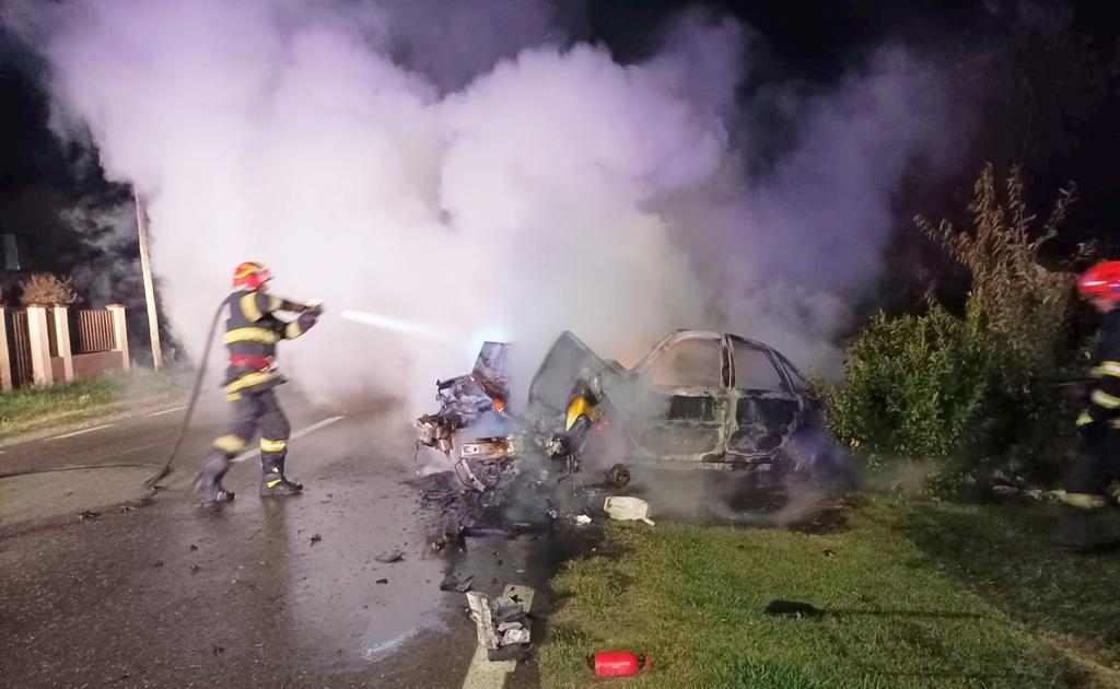 Accident Incendiu Auto Dridu