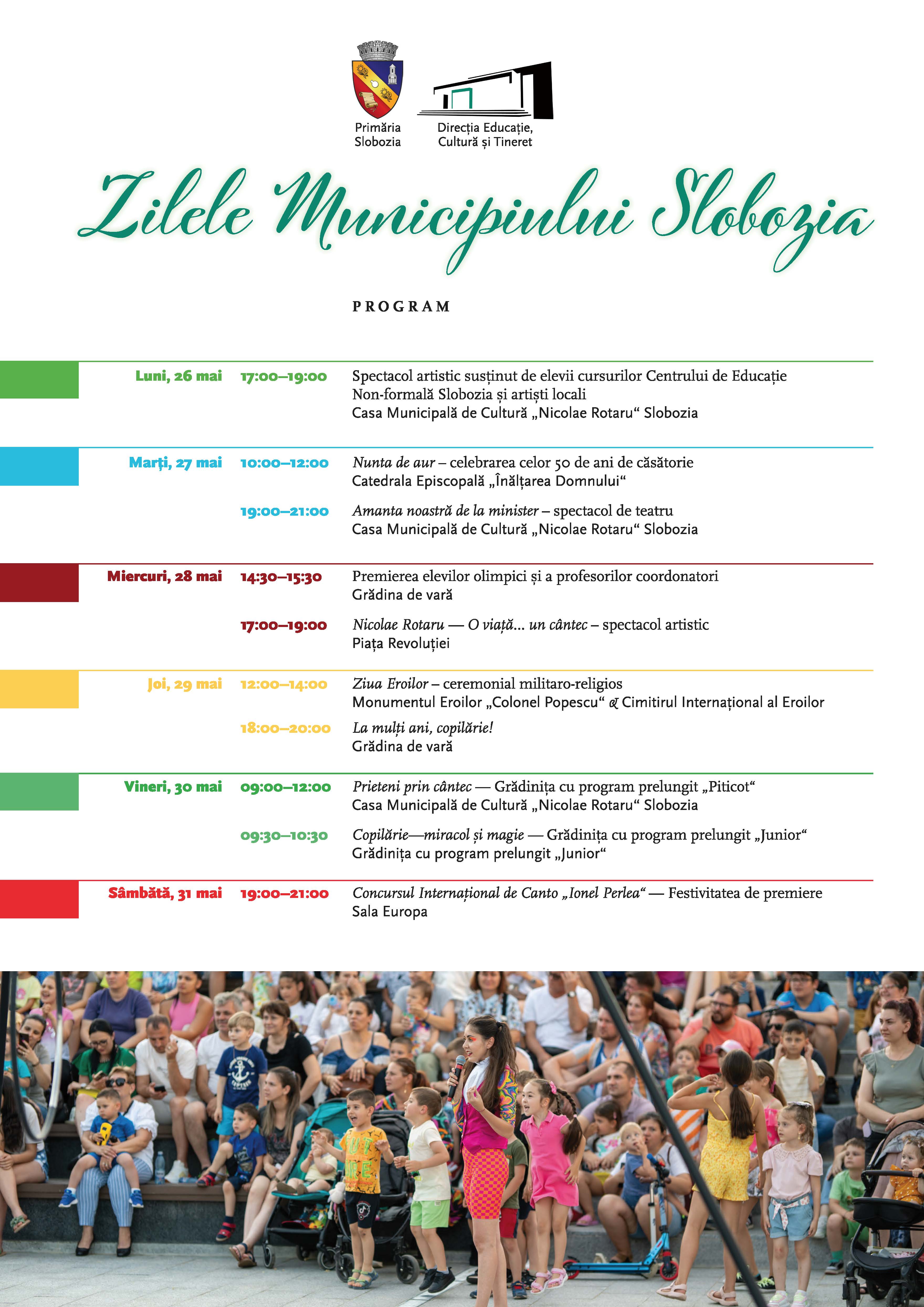 Afis Zilele Municipiului Slobozia 2025