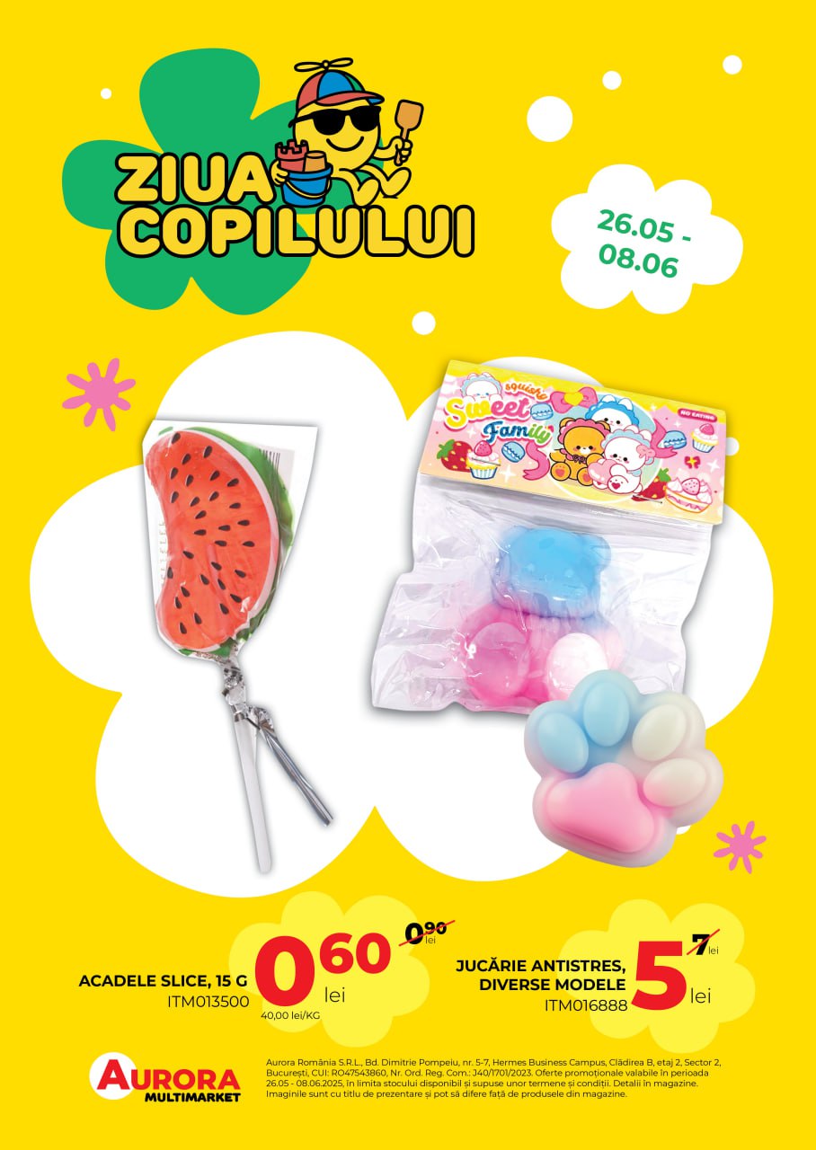 Aurora Multimarket Slobozia - Promotii Ziua Copilului