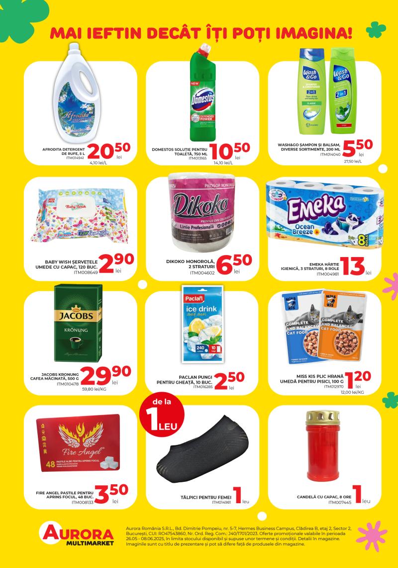 Produse Aurora Multimarket Slobozia