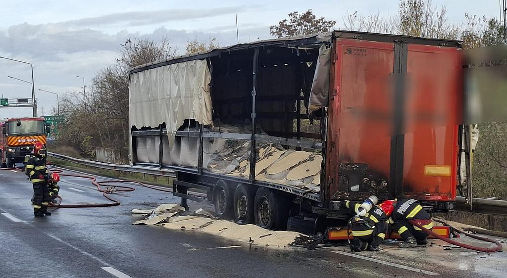 Incendiu Camion Fetesti