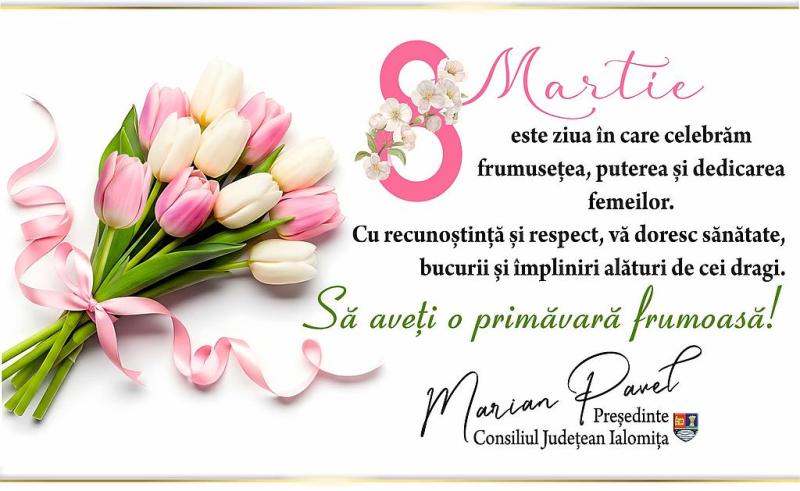 Felicitare 8 Martie Cji