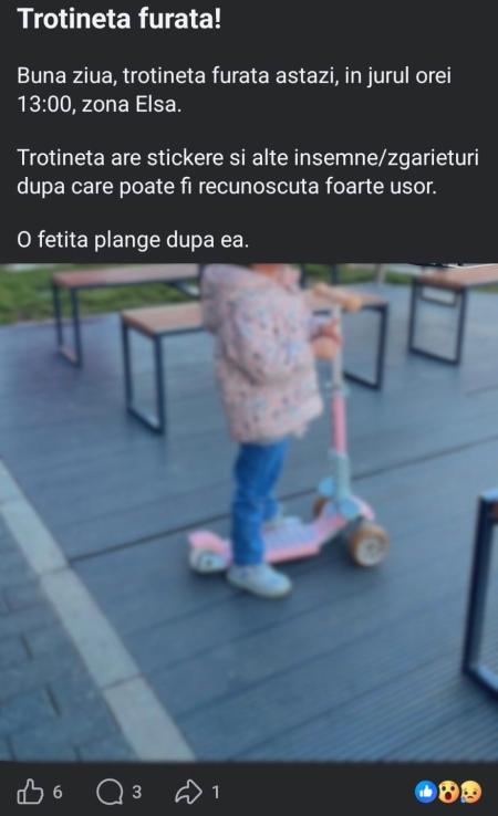 Trotineta Furata Recuperata Slobozia