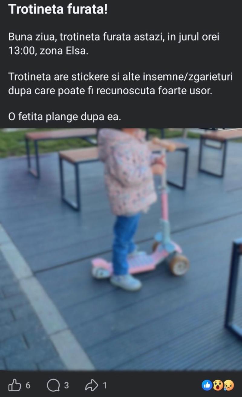 Trotineta Furata Recuperata Slobozia