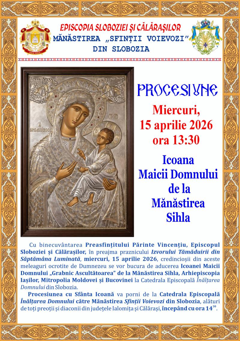 Afis Procesiune - 15 Apr 2026