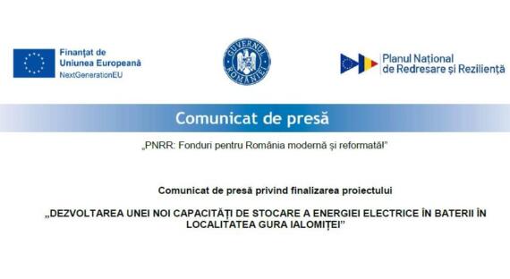 Comunicat De Presa Finalizare Proiect