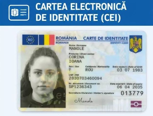 Model Carte Electronica De Identitate