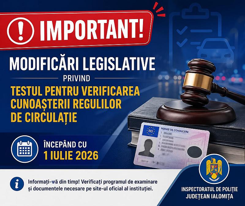 Modificari Legislative Test Reguli Circulatie