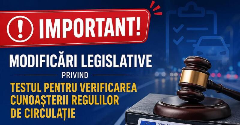 Modificari Legislative Teste Reguli Circulatie