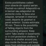 Mesaj Ro-alert Drona