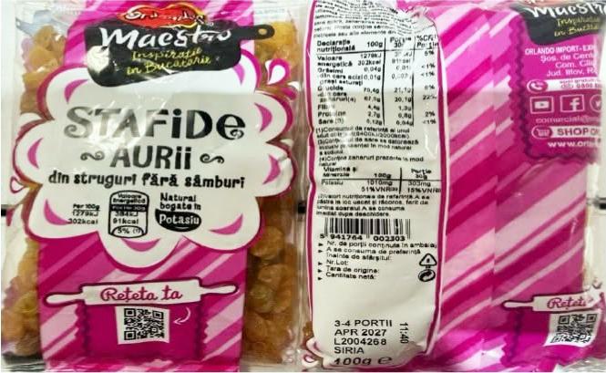 Produse Retrase - Stafide Orlando