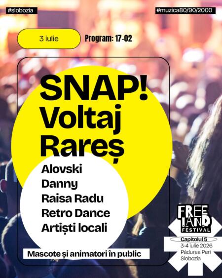 Program Freeland 3 Iulie