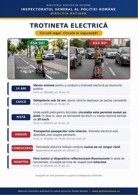 Reguli Circulatie Trotinete Electrice