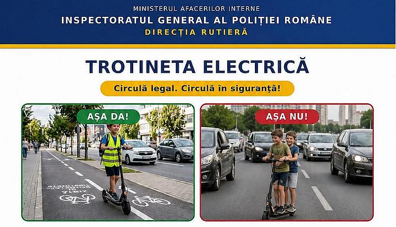 Reguli Circulatie - Trotinete Electrice