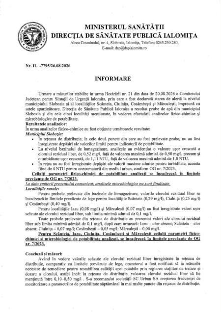 Informare Dsp Ialomita 1