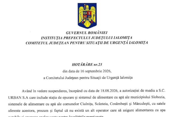 Prelungire Stare De Alerta Localitati Ialomita