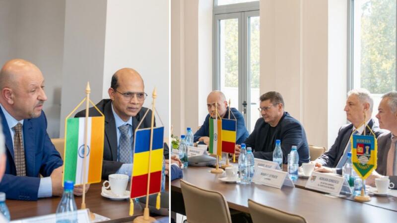 Ambasadorul Indiei La Consiliul Judetean Ialomita